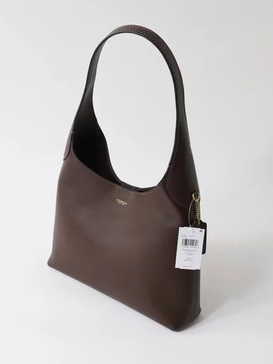 Coach Brooklyn Series Retro Brown Leather Shoulder Bag - Picture 6 of 9